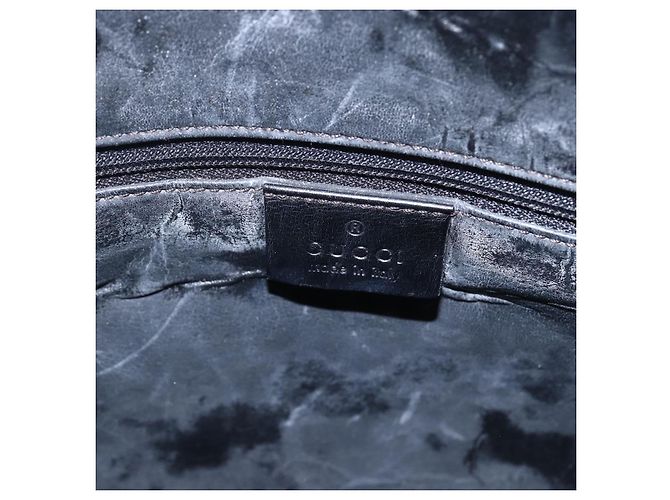 Borsa a mano GG Canvas Gucci Nera Argento 002 1093 3444 Auth 156921 Nero - vista 17