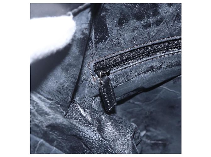 Borsa a mano GG Canvas Gucci Nera Argento 002 1093 3444 Auth 156921 Nero - vista 18