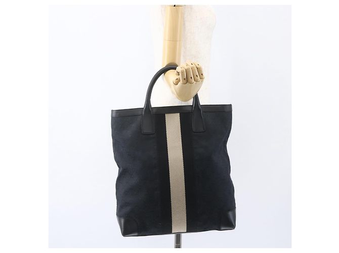 Borsa a mano GG Canvas Gucci Nera Argento 002 1093 3444 Auth 156921 Nero - vista 21