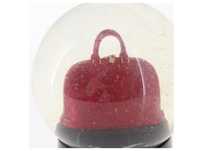 LOUIS VUITTON Alma Snow Globe Glass VIP Limited Clear LV Auth 156296 - view 11