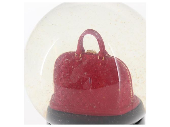 LOUIS VUITTON Alma Snow Globe Glass VIP Limited Clear LV Auth 156296 - view 12