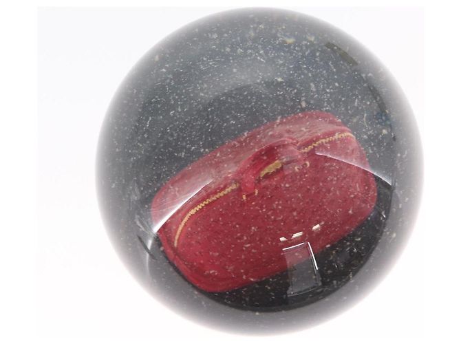 LOUIS VUITTON Alma Snow Globe Glass VIP Limited Clear LV Auth 156296 - view 5