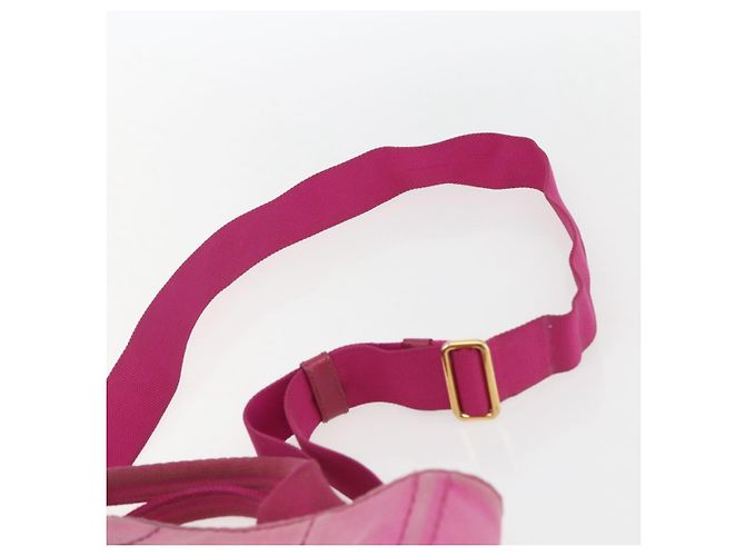 PRADA Canapa PM Borsa a Mano in Tela 2way Rosa Oro Auth ti3547 D'oro - vista 14