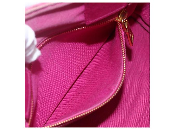 PRADA Canapa PM Borsa a Mano in Tela 2way Rosa Oro Auth ti3547 D'oro - vista 23
