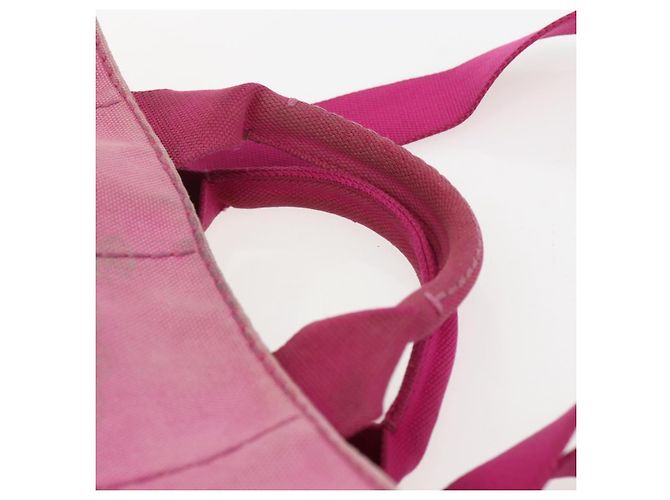 PRADA Canapa PM Borsa a Mano in Tela 2way Rosa Oro Auth ti3547 D'oro - vista 8