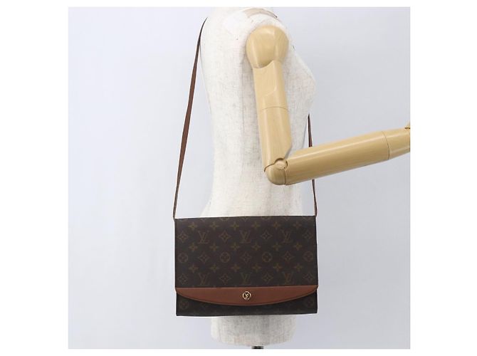 LOUIS VUITTON Borsa a Spalla Monogram Bordeaux 27 M51797 LV Auth bs31546 Monogramma - vista 23