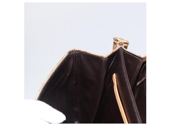 Céline Borsa a Spalla in Tela Macadam CELINE PVC Marrone Oro Auth 156251 D'oro - vista 21