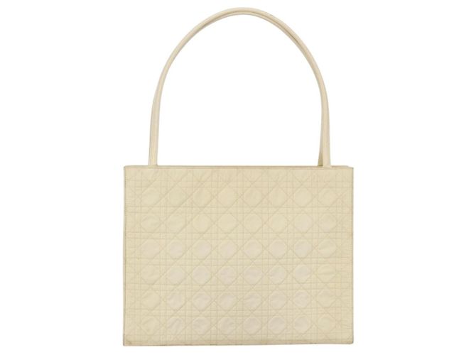 Christian Dior Canage Tote Tasche Nylon Beige Authentisch 157138 - Ansicht 2
