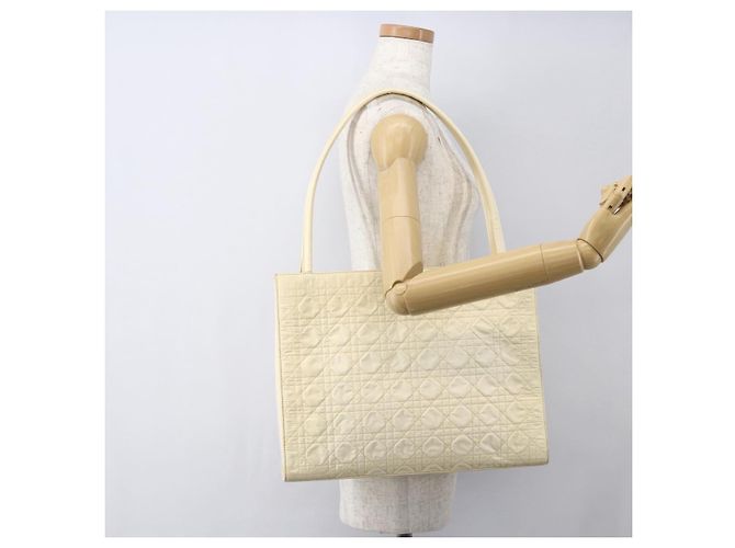Christian Dior Canage Tote Tasche Nylon Beige Authentisch 157138 - Ansicht 22