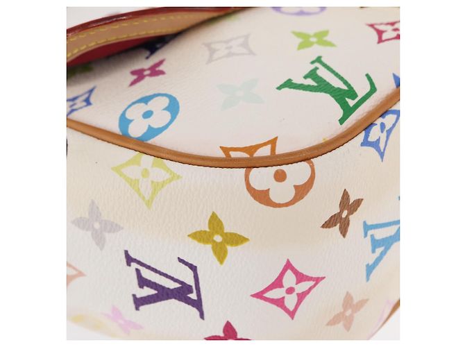 LOUIS VUITTON Borsa Gracie MM Monogram Multicolore Bianca M92590 LV Auth 151203SM Bianco - vista 17