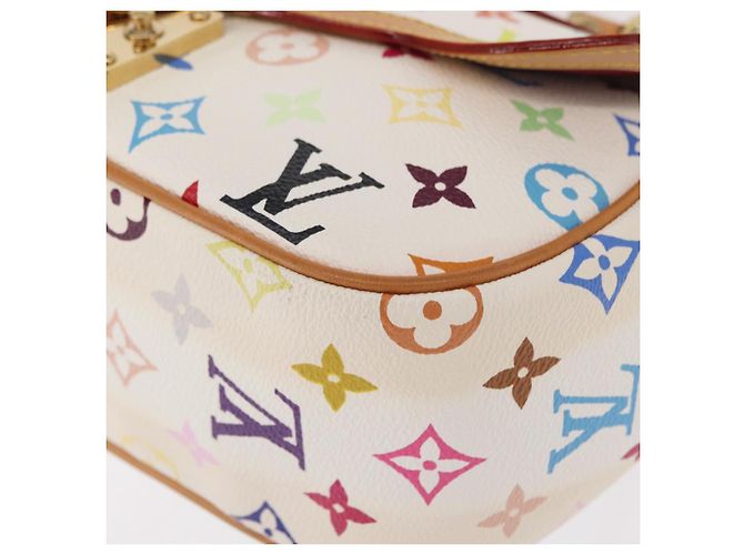 LOUIS VUITTON Borsa Gracie MM Monogram Multicolore Bianca M92590 LV Auth 151203SM Bianco - vista 18