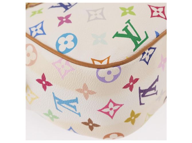 LOUIS VUITTON Borsa Gracie MM Monogram Multicolore Bianca M92590 LV Auth 151203SM Bianco - vista 19