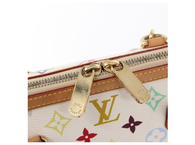 LOUIS VUITTON Borsa Gracie MM Monogram Multicolore Bianca M92590 LV Auth 151203SM Bianco - vista 22