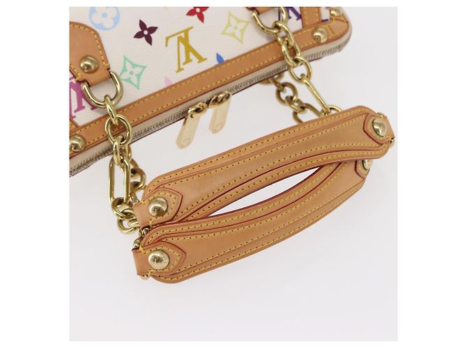LOUIS VUITTON Borsa Gracie MM Monogram Multicolore Bianca M92590 LV Auth 151203SM Bianco - vista 7