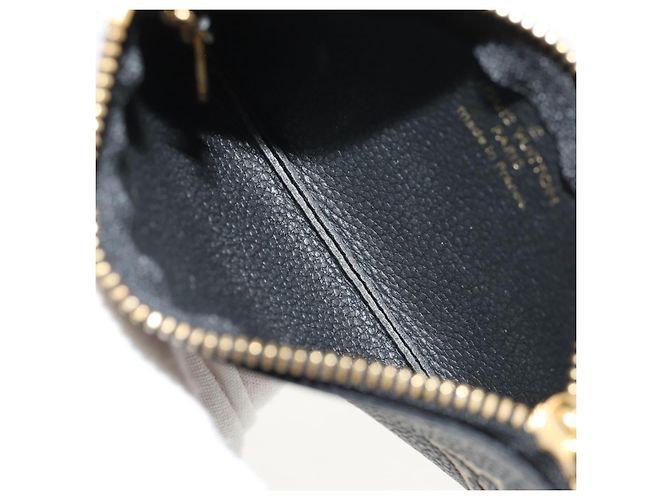 LOUIS VUITTON Pochette Cles Monogram Empreinte Porta Moedas M80885 LV Auth 154178M Preto - vista 10