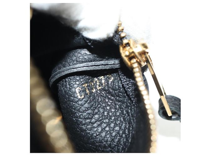 LOUIS VUITTON Pochette Cles Monogram Empreinte Porta Moedas M80885 LV Auth 154178M Preto - vista 11