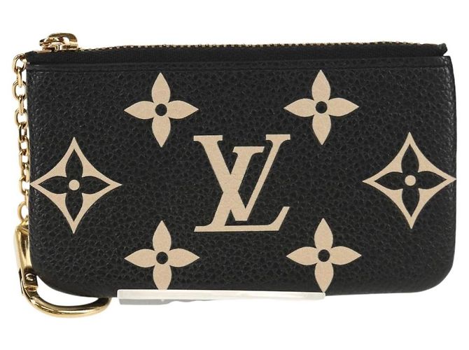 LOUIS VUITTON Pochette Cles Monogram Empreinte Porta Moedas M80885 LV Auth 154178M Preto - vista 13