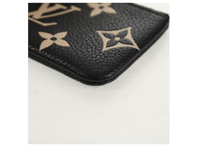 LOUIS VUITTON Pochette Cles Monogram Empreinte Porta Moedas M80885 LV Auth 154178M Preto - vista 14
