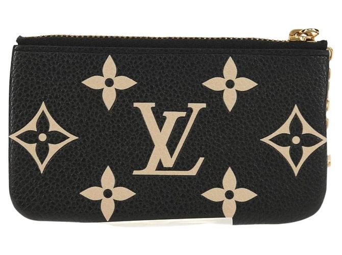 LOUIS VUITTON Pochette Cles Monogram Empreinte Porta Moedas M80885 LV Auth 154178M Preto - vista 2