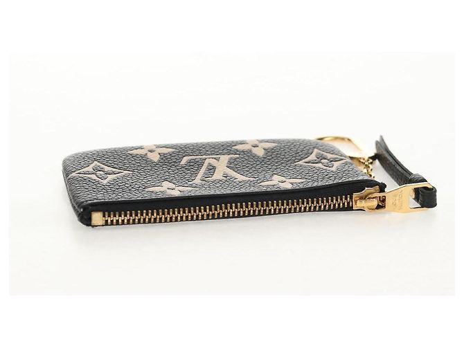 LOUIS VUITTON Pochette Cles Monogram Empreinte Porta Moedas M80885 LV Auth 154178M Preto - vista 5