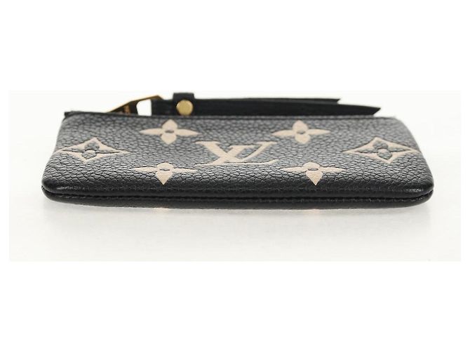 LOUIS VUITTON Pochette Cles Monogram Empreinte Porta Moedas M80885 LV Auth 154178M Preto - vista 6