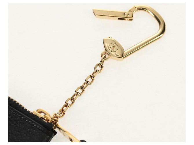 LOUIS VUITTON Pochette Cles Monogram Empreinte Porta Moedas M80885 LV Auth 154178M Preto - vista 8