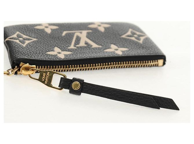 LOUIS VUITTON Pochette Cles Monogram Empreinte Porta Moedas M80885 LV Auth 154178M Preto - vista 9