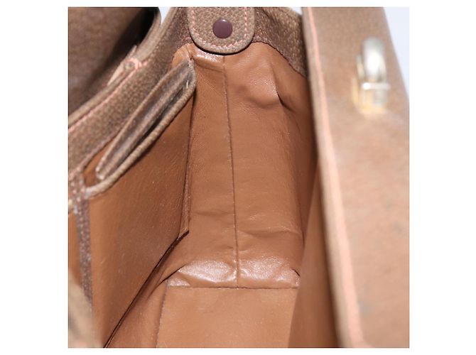Gucci Borsa a Spalla in Pelle Marrone Oro Auth ep12021 D'oro - vista 19