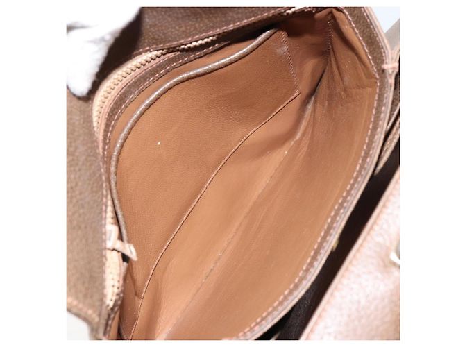 Gucci Borsa a Spalla in Pelle Marrone Oro Auth ep12021 D'oro - vista 21