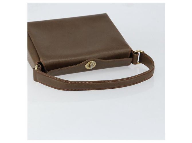 Gucci Borsa a Spalla in Pelle Marrone Oro Auth ep12021 D'oro - vista 7