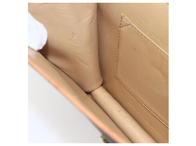 Céline Borsa a Spalla in Tela Macadam CELINE in Pelle PVC Marrone Oro Auth BA8389 D'oro - vista 19