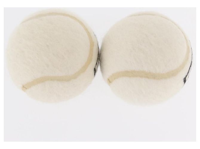 CHANEL Set de 4 Balles de Tennis Blanches CC Auth 155098V - vue 13