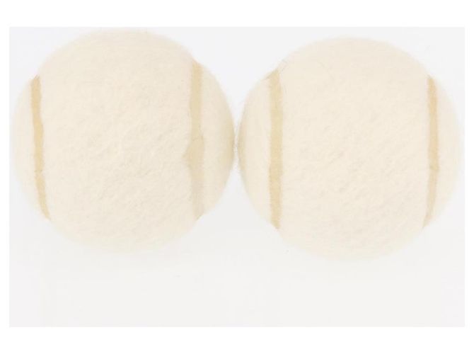 CHANEL Set de 4 Balles de Tennis Blanches CC Auth 155098V - vue 9