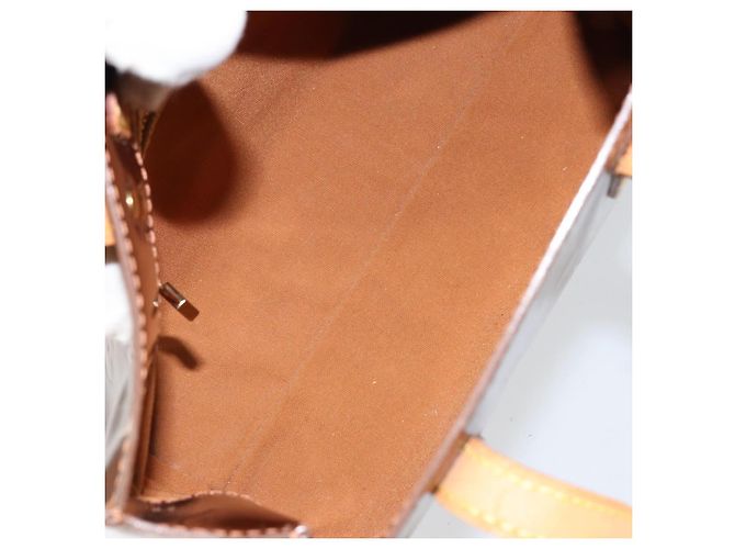 LOUIS VUITTON Borsa a Mano Monogram Vernis Reade PM Bronzo M91146 LV Auth BA8338 - vista 11