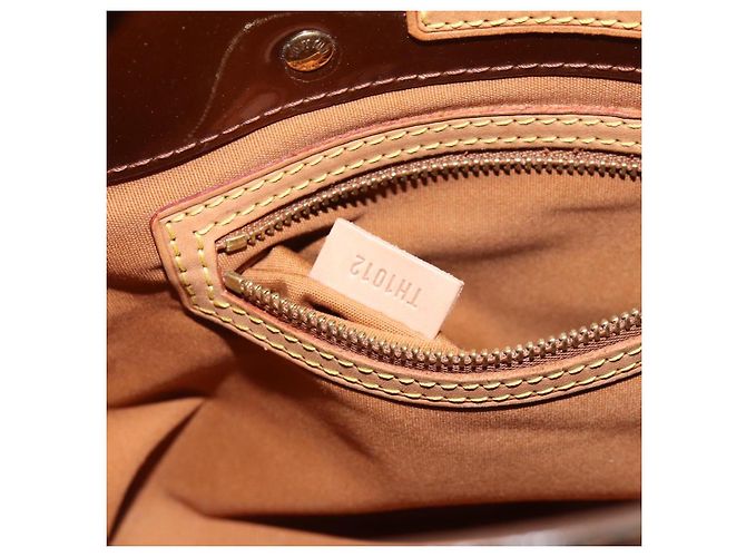LOUIS VUITTON Borsa a Mano Monogram Vernis Reade PM Bronzo M91146 LV Auth BA8338 - vista 12