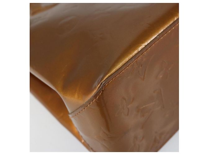LOUIS VUITTON Borsa a Mano Monogram Vernis Reade PM Bronzo M91146 LV Auth BA8338 - vista 14