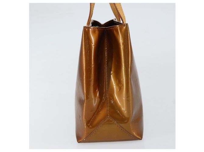 LOUIS VUITTON Borsa a Mano Monogram Vernis Reade PM Bronzo M91146 LV Auth BA8338 - vista 3