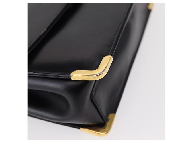 Borsa a Spalla Christian Dior in Pelle Blu Navy Oro Auth BA8402 D'oro - vista 10