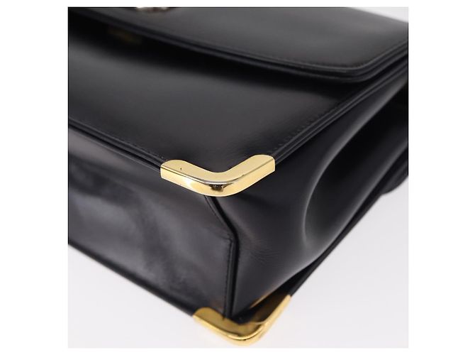 Borsa a Spalla Christian Dior in Pelle Blu Navy Oro Auth BA8402 D'oro - vista 14