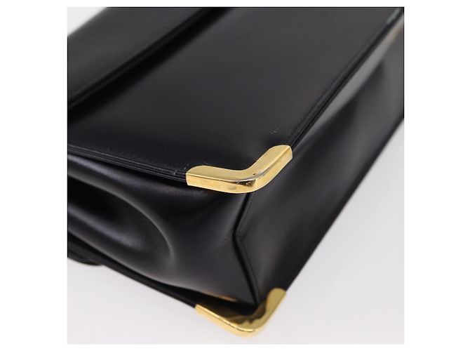 Borsa a Spalla Christian Dior in Pelle Blu Navy Oro Auth BA8402 D'oro - vista 15