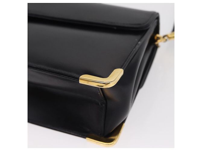 Borsa a Spalla Christian Dior in Pelle Blu Navy Oro Auth BA8402 D'oro - vista 16