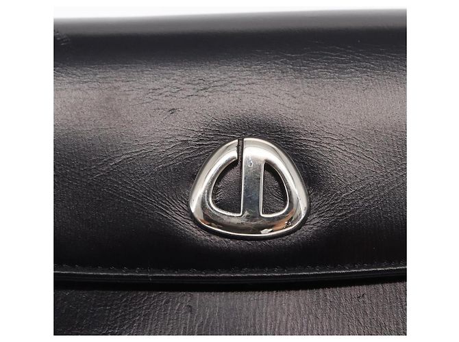 Borsa a Spalla Christian Dior in Pelle Blu Navy Oro Auth BA8402 D'oro - vista 17