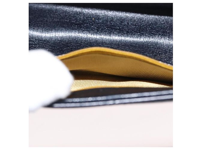 Borsa a Spalla Christian Dior in Pelle Blu Navy Oro Auth BA8402 D'oro - vista 21