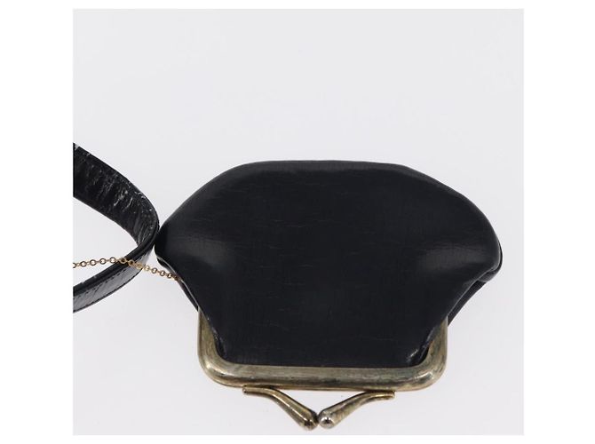 Borsa a Spalla Christian Dior in Pelle Blu Navy Oro Auth BA8402 D'oro - vista 23