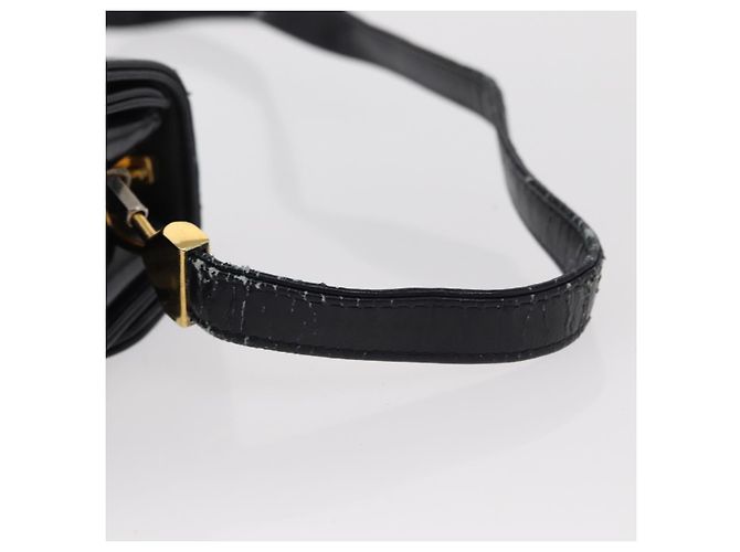 Borsa a Spalla Christian Dior in Pelle Blu Navy Oro Auth BA8402 D'oro - vista 9