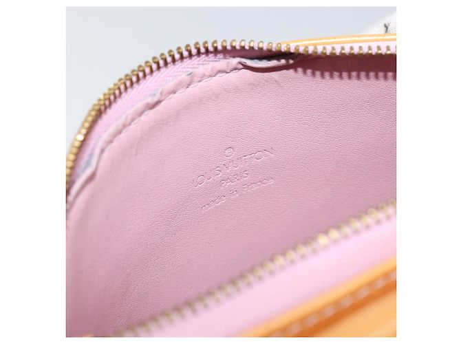 LOUIS VUITTON Pouch Motto Monogram Vernis Rosa Malvavisco M91312 LV Auth gh1342 - vista 10