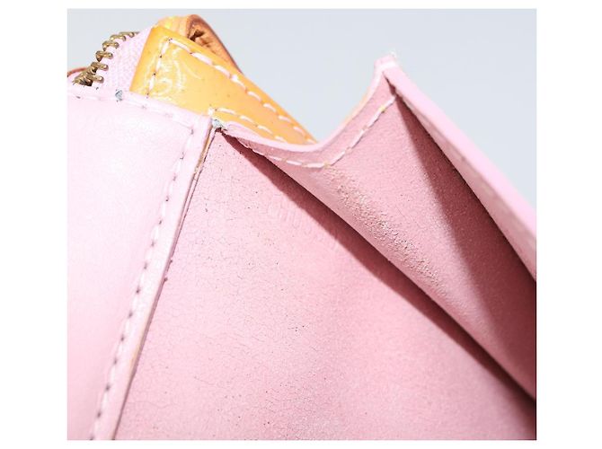 LOUIS VUITTON Pouch Motto Monogram Vernis Rosa Malvavisco M91312 LV Auth gh1342 - vista 12