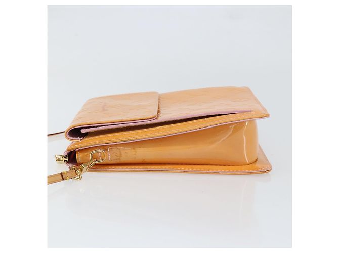 LOUIS VUITTON Pouch Motto Monogram Vernis Rosa Malvavisco M91312 LV Auth gh1342 - vista 4