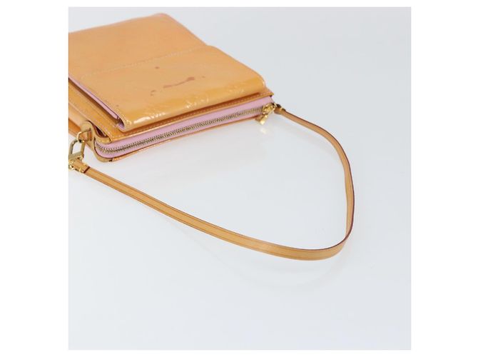 LOUIS VUITTON Pouch Motto Monogram Vernis Rosa Malvavisco M91312 LV Auth gh1342 - vista 7