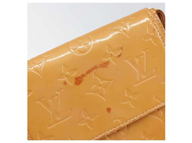 LOUIS VUITTON Pouch Motto Monogram Vernis Rosa Malvavisco M91312 LV Auth gh1342 - vista 9